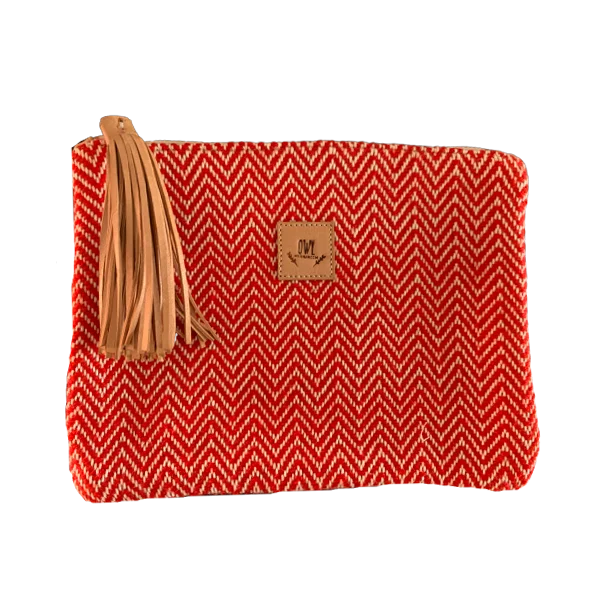 WOVEN Pouch Red