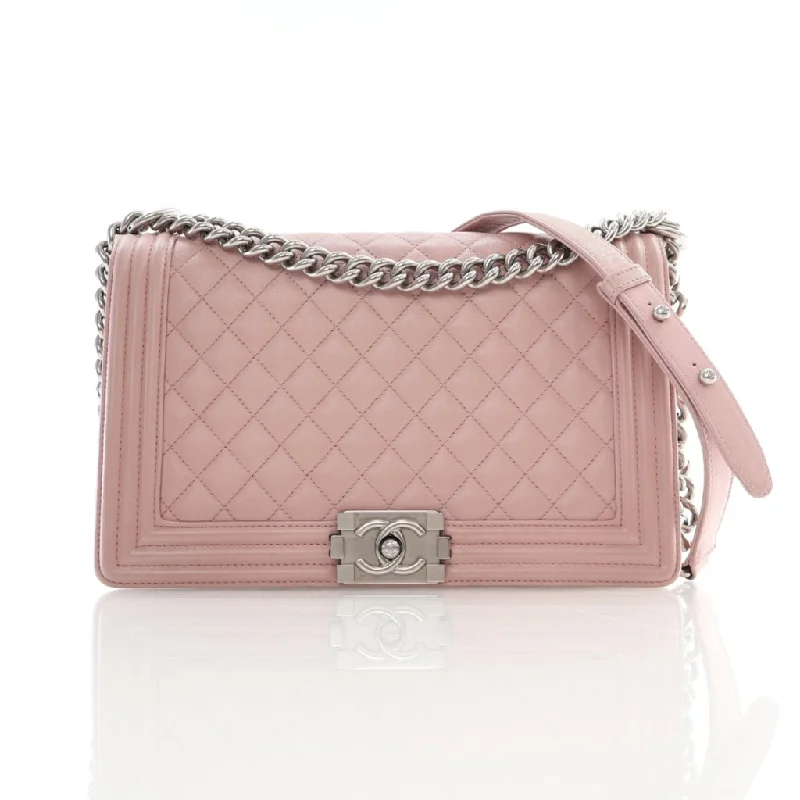 Chanel Boy Bag New Medium Pink Calfskin