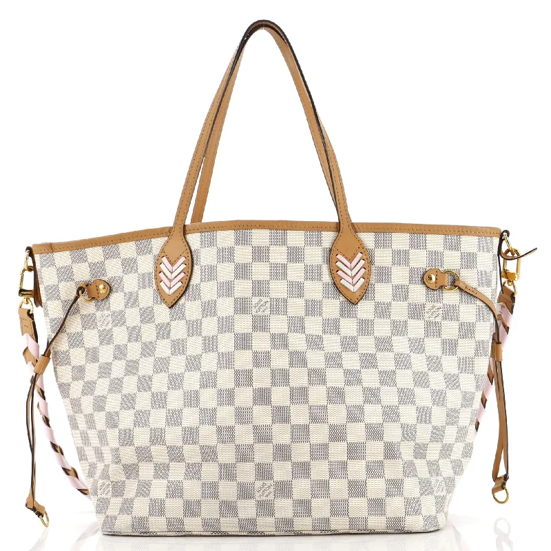 Neverfull NM Tote Damier with Braided Detail MM