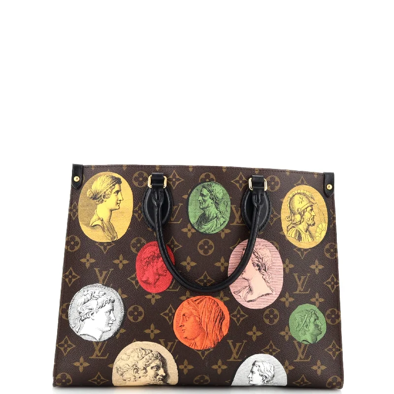 OnTheGo Tote Limited Edition Fornasetti Cameo Monogram Canvas MM