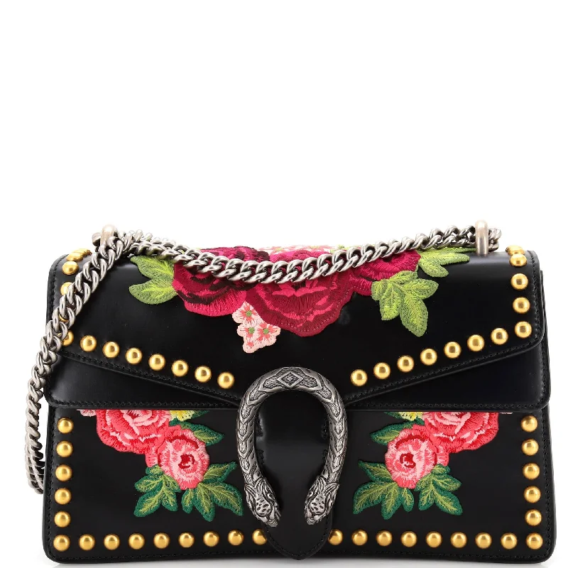 Dionysus Bag Embroidered Studded Leather Small