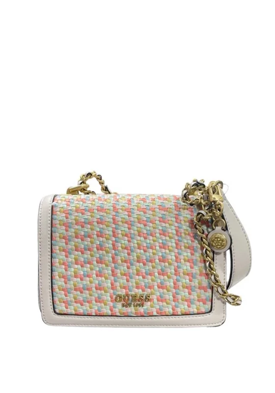 Guess Abey Weaved Crossbody Bag, Dove Multi