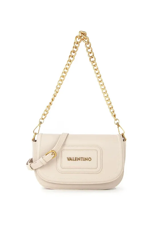 Valentino Snowy Re Shoulder Bag, Ecru