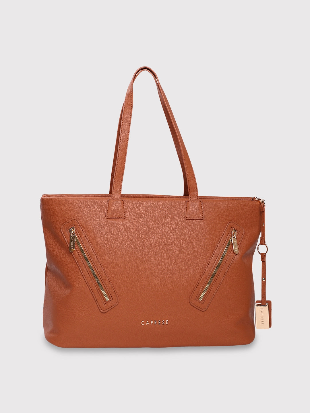 Caprese Lilith Laptop Tote Large Tan