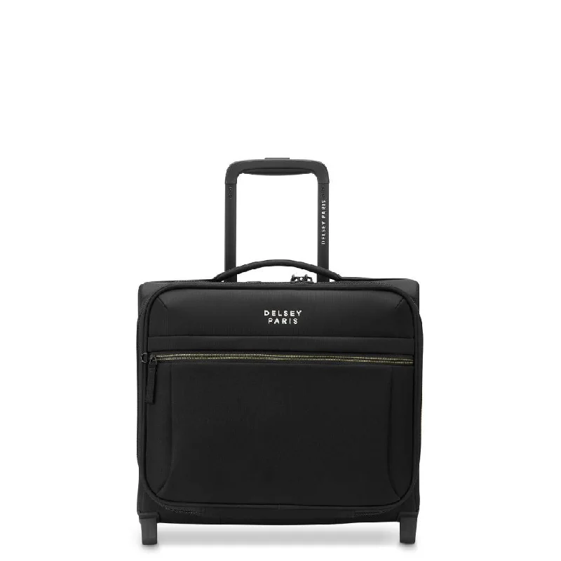 Delsey BROCHANT 3.0 38cm 2 Wheel Cabin Softsided Luggage - Deep Black