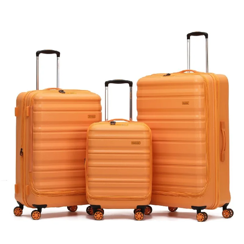 Tosca Sub Zero 2.0 3 Piece Hardsided Luggage Set - Orange