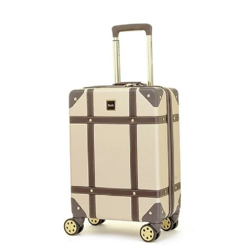 Rock Vintage 54cm Carry On Hardsided Luggage - Gold