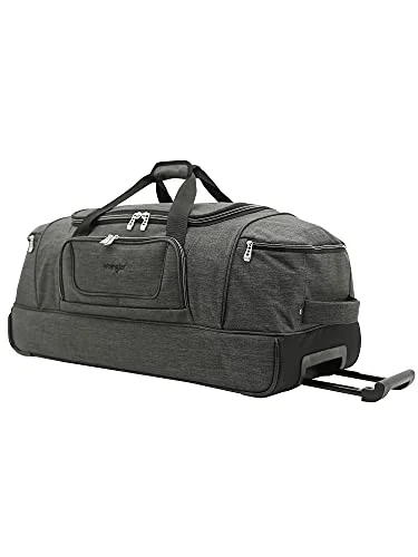 Travelers Club 30" Travel Rolling Duffel Bag, Grey, Inch