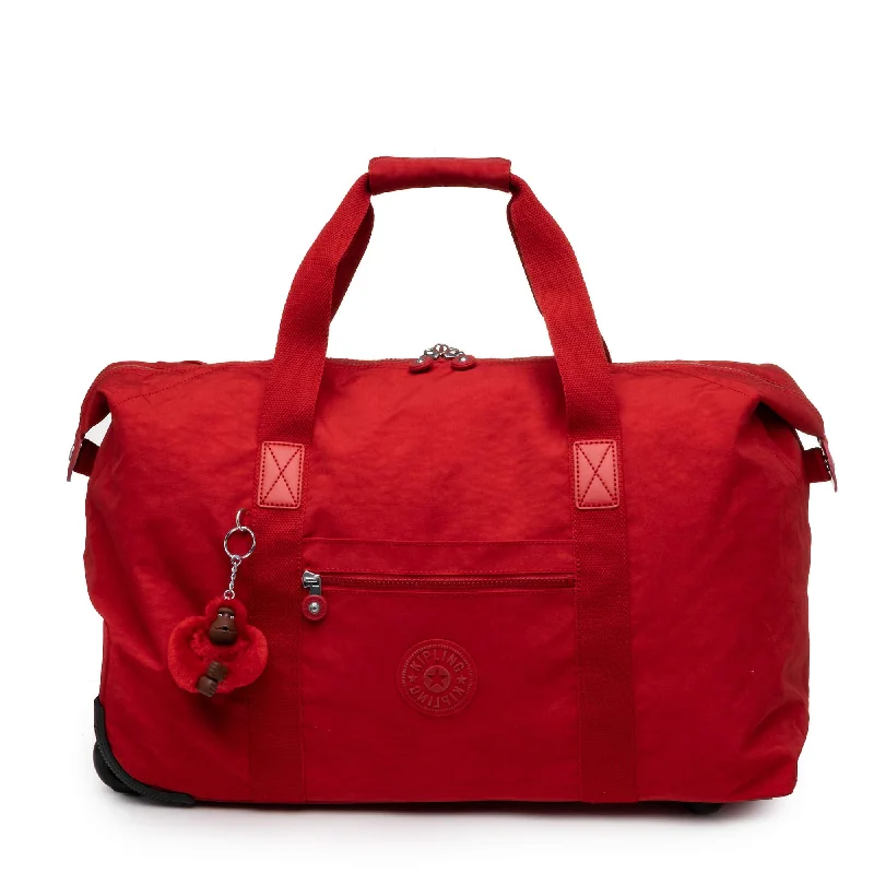 Kipling Art Wheeled Luggage, Carry On, Top Zip Closure, Cherry