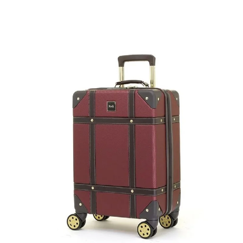 Rock Vintage 54cm Carry On Hardsided Luggage - Burgundy