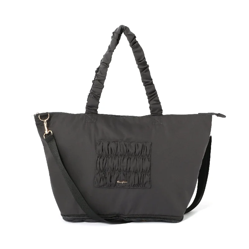 Classic Flower 2WAY Carry On Tote Dark Grey