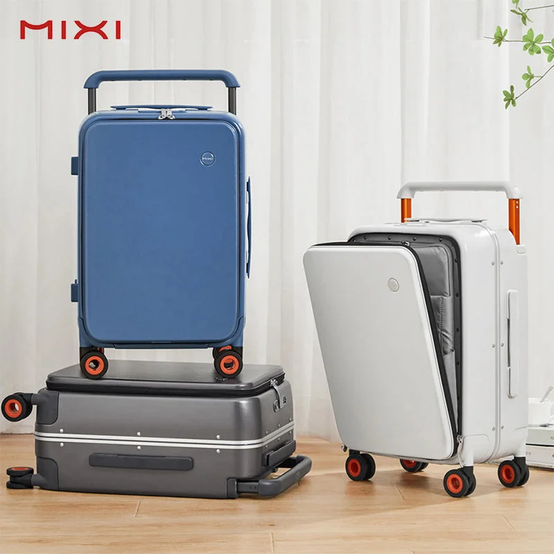 Mixi 2022 New Design Wide Handle Suitcase Men Carry-on Luggage Women