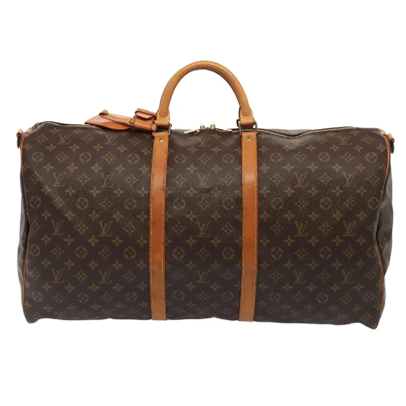 Louis Vuitton Keepall Bandoulière 60  Canvas Travel Bag (Pre-Owned)