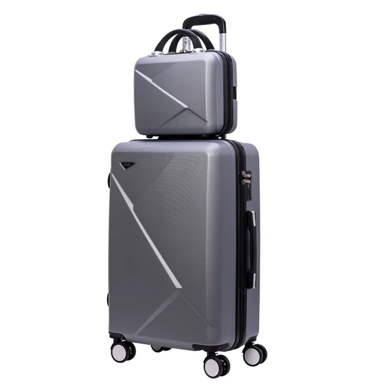 Travel Suitcase Set With Wheel Rolling Luggage Spinner Trolley Case Woman Cosmetic Case Carry-On