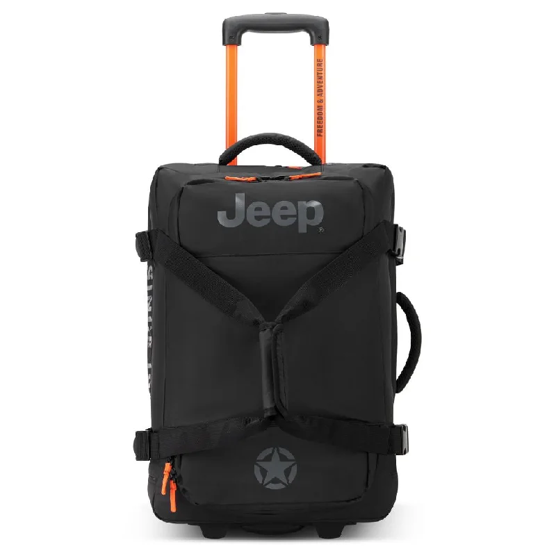 Jeep 55 cm 2-Wheel All Terrain Rolling Duffle Bag - Black