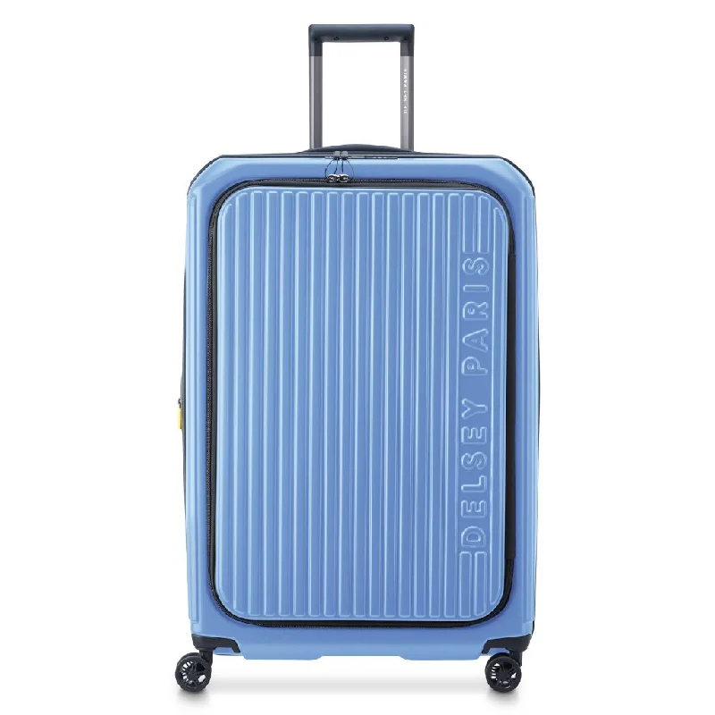 Delsey Securitime ZIP Top Opening 76cm Large Exp Luggage - Blue