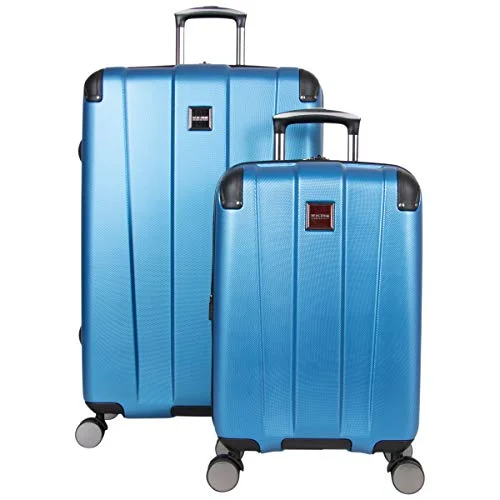 Kenneth Cole Reaction Continuum Hardside 8-Wheel Expandable Upright Spinner Luggage, Vivid Blue, 2-Piece (20" Carry-On / 28" Check Size)