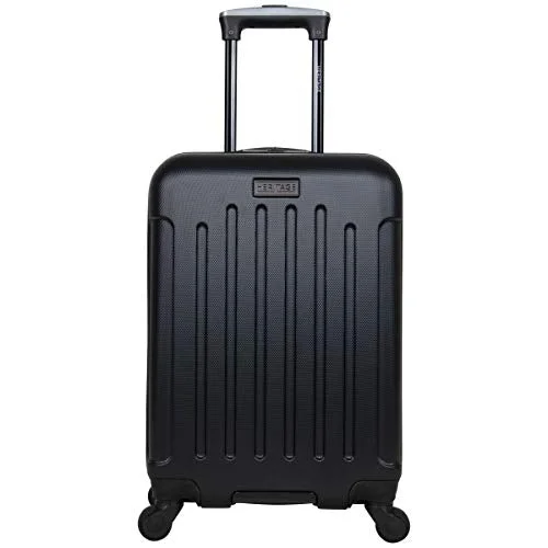 Heritage Travelware Lincoln Park 20" Hardside 4-Wheel Spinner Carry-on Luggage, Black