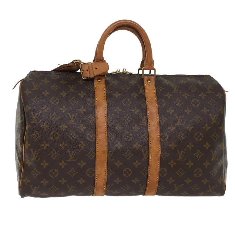 Louis Vuitton Keepall 45  Canvas Travel Bag (Pre-Owned)