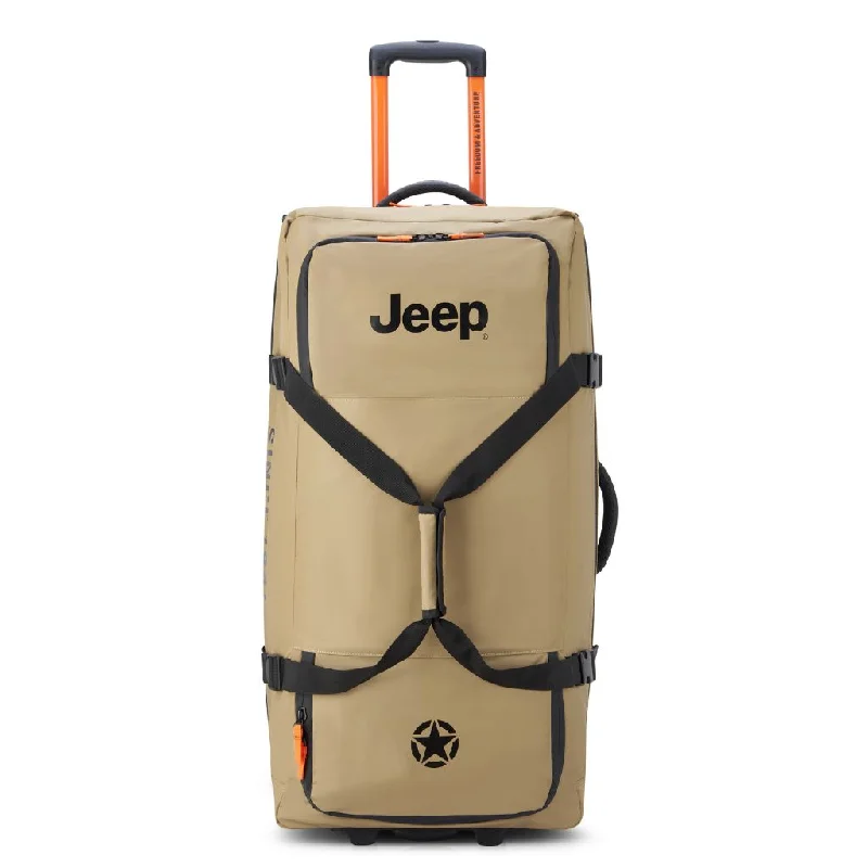 Jeep 82 cm 2-Wheel All Terrain Rolling Duffle Bag - Warm Sand