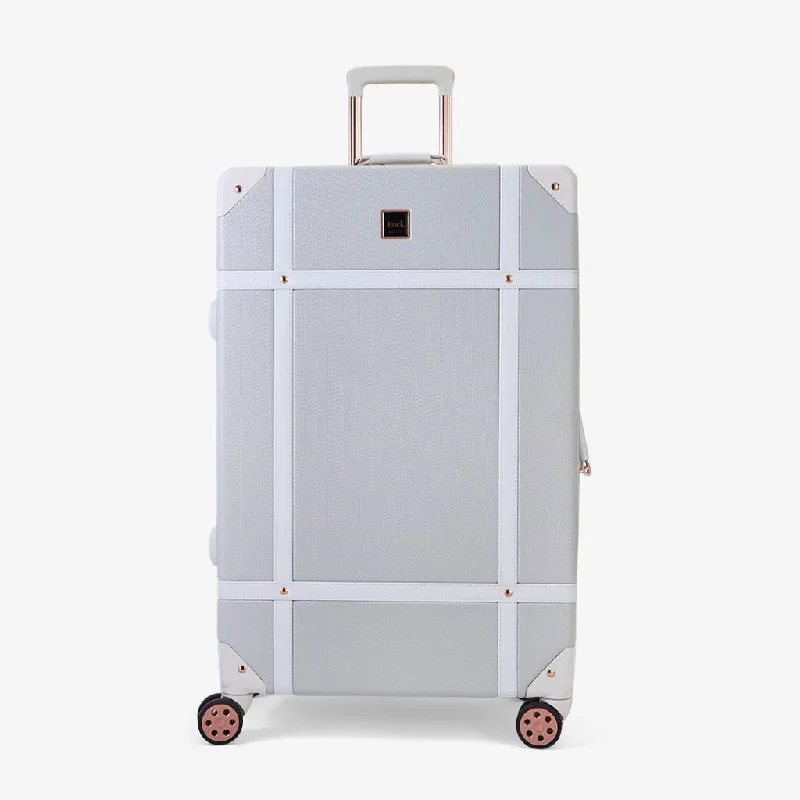 Rock Vintage 78cm Large Hardsided Luggage - Grey