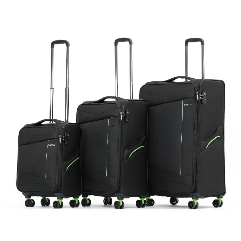 Tosca Max Lite 3.0 Softsided 3 Piece Suitcase Set - Black