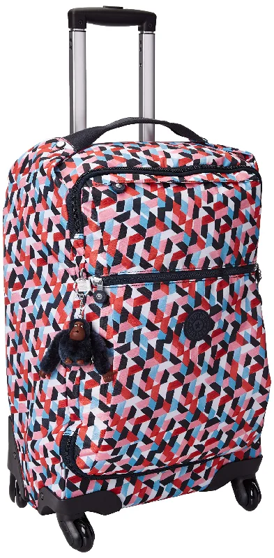 Kipling Women's Darcey Small Carry-On Rolling Luggage, Forever Tiles