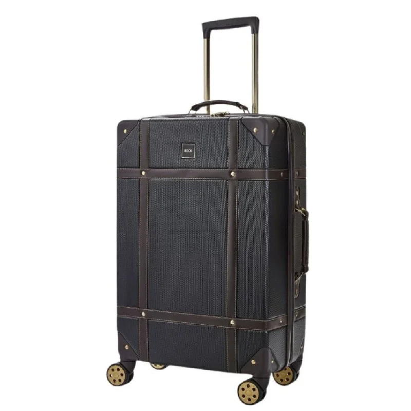 Rock Vintage 67cm Medium Hardsided Luggage - Black