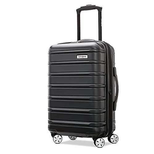 Samsonite Omni 2 Hardside Expandable Luggage with Spinner Wheels, Midnight Black, Carry-On 20-Inch