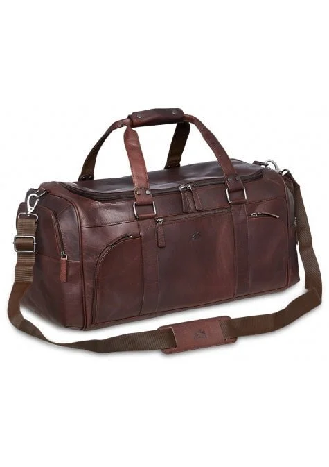 Mancini Buffalo Collection Leather Duffle Bag