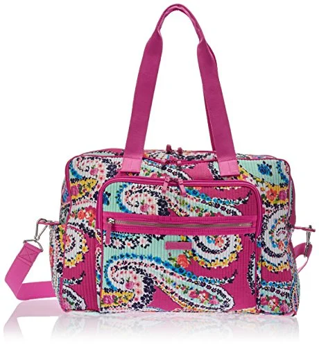 Vera Bradley Iconic Deluxe Weekender Travel Bag, Signature Cotton