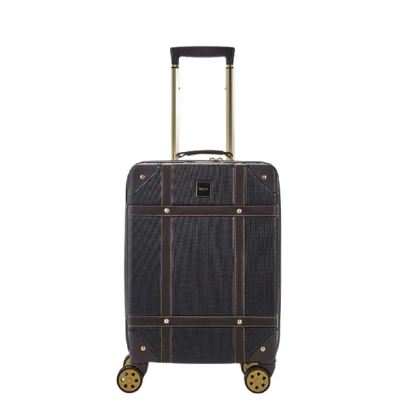 Rock Vintage 54cm Carry On Hardsided Luggage - Black