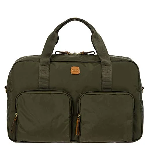 Bric's X-Bag/x-Travel 2.0 18 Inch Cargo Overnight Boarding Duffle W/Pockets, Olive, One Size