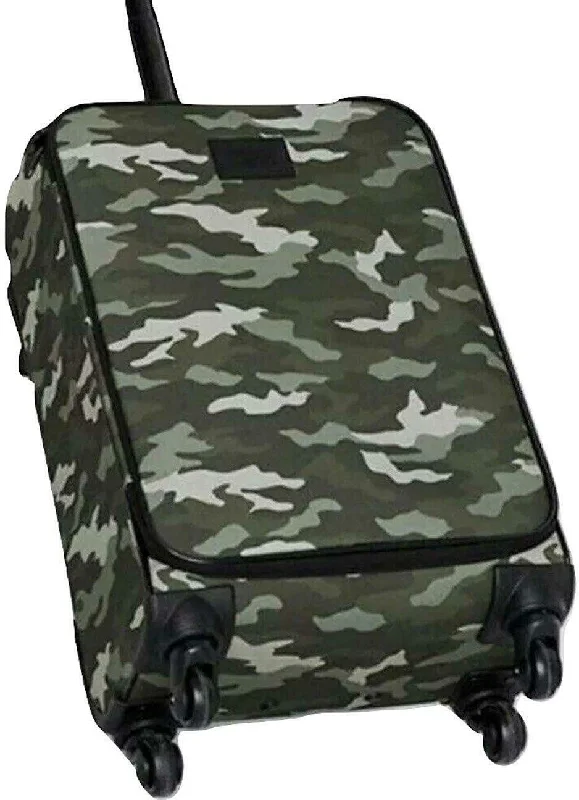 Pink Wheelie Carry On Travel Luggage Color Camo Print New