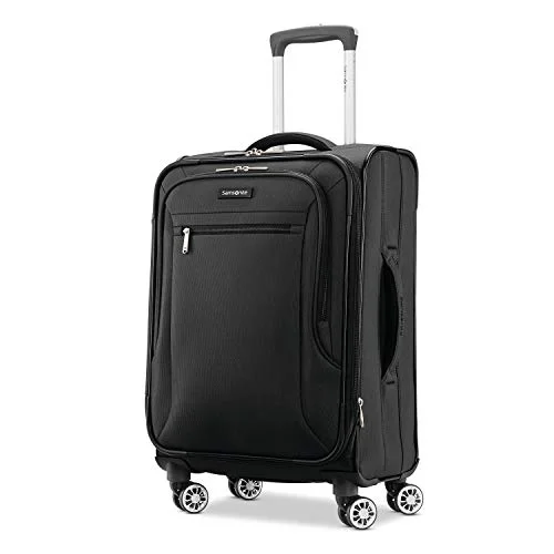 Samsonite Ascella X Softside Expandable Luggage with Spinner Wheels, Black, Carry-On 20-Inch