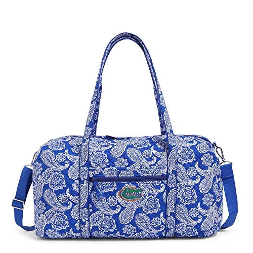 Vera Bradley unisex adult Collegiate Large Duffle (Multiple Teams Available) Travel Bag, University of Florida Royal/White Bandana, One Size US