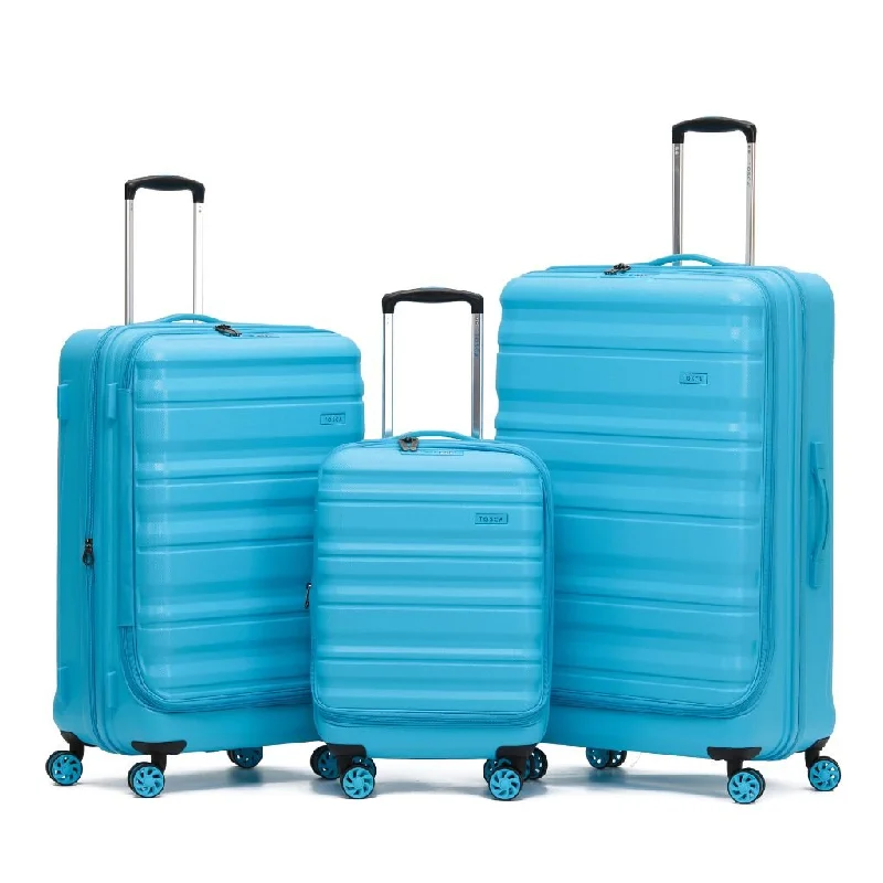 Tosca Sub Zero 2.0 3 Piece Hardsided Luggage Set - Aqua