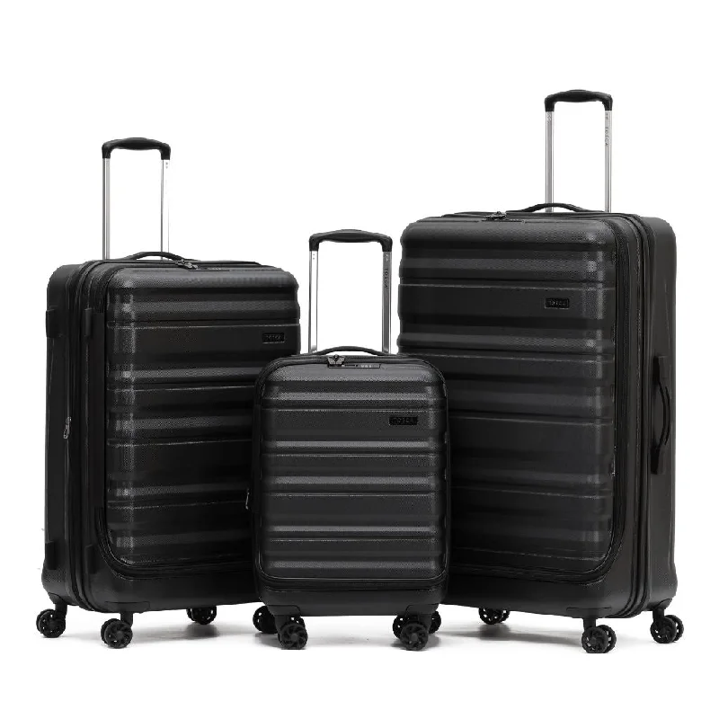 Tosca Sub Zero 2.0 3 Piece Hardsided Luggage Set - Black