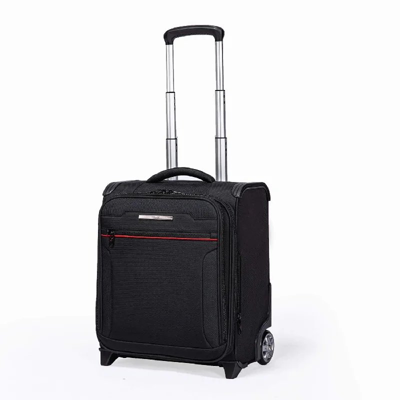 VERAGE Wheeled Underseat Carry-on Rolling business Suitcase with USB port,16.5 Inch Softside Airline Approved Luggage