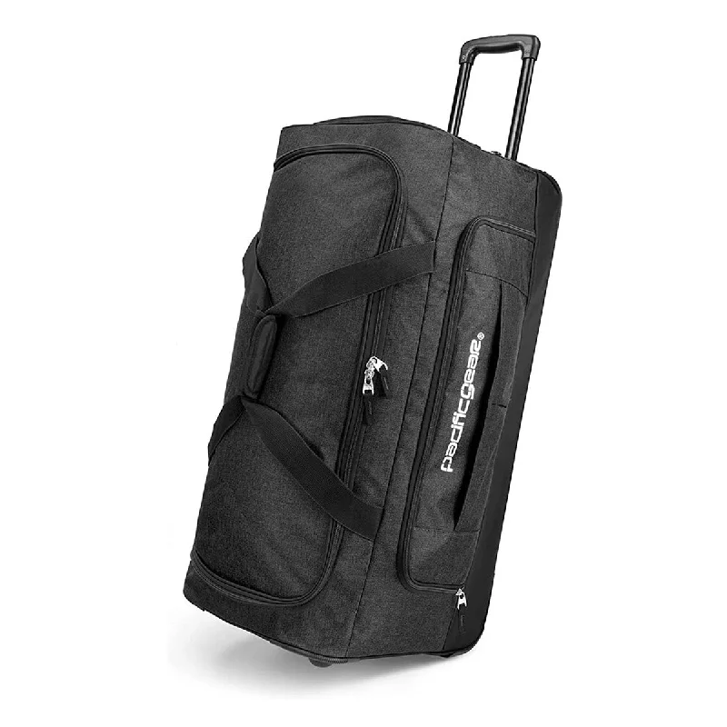 Pacific Gear Wheeled Rolling Duffel Bag, Durable Design, Telescoping Handle, Multiple Compartments, Tie-Down Capabilities