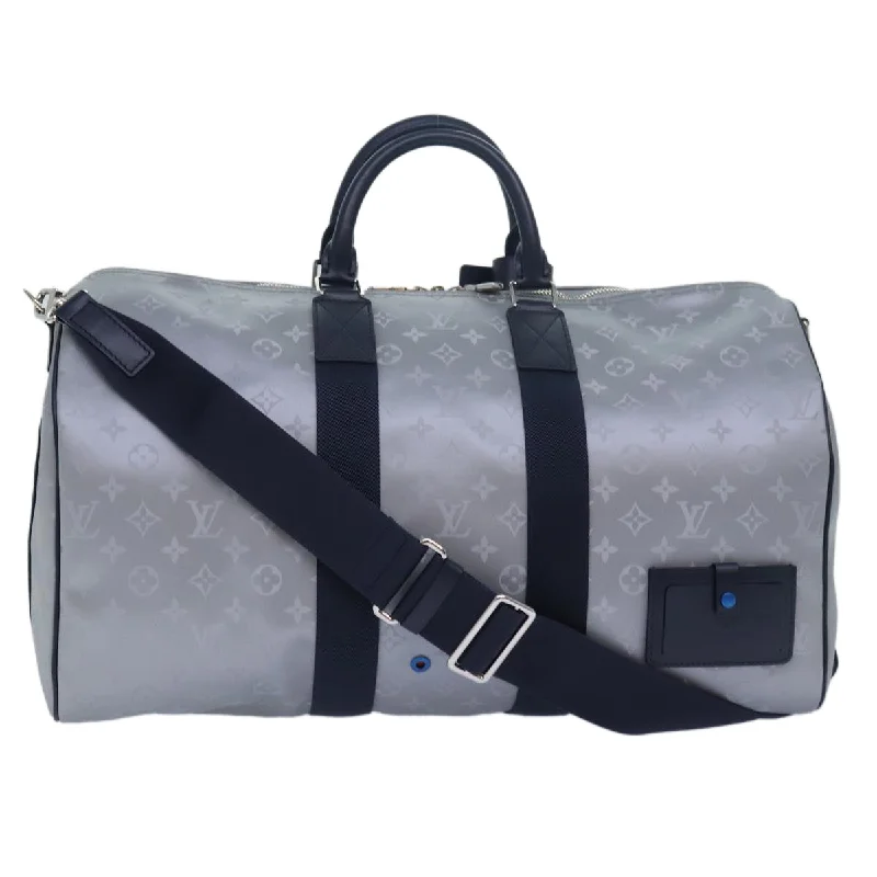 Louis Vuitton Keepall Bandouliere 50  Canvas Travel Bag (Pre-Owned)