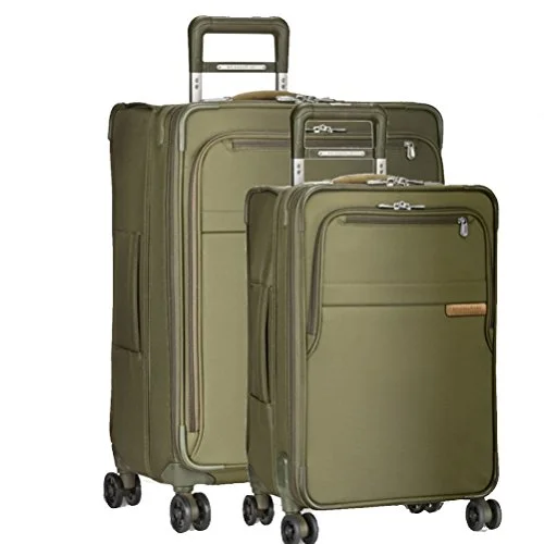 Briggs & Riley Baseline 2 Piece Set | Medium Spinner | Domestic Carry On Spinner (Olive)