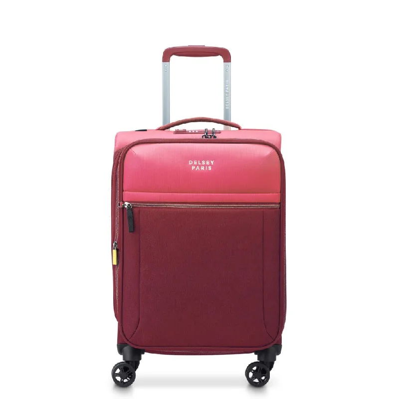 Delsey BROCHANT 3.0 55cm Carry On Softsided Luggage - Pink