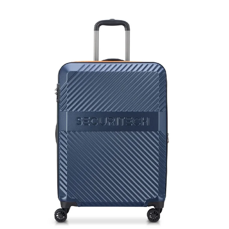 Securitech By Delsey Patrol 65.5cm Medium Exp Hardsided Luggage - Blue